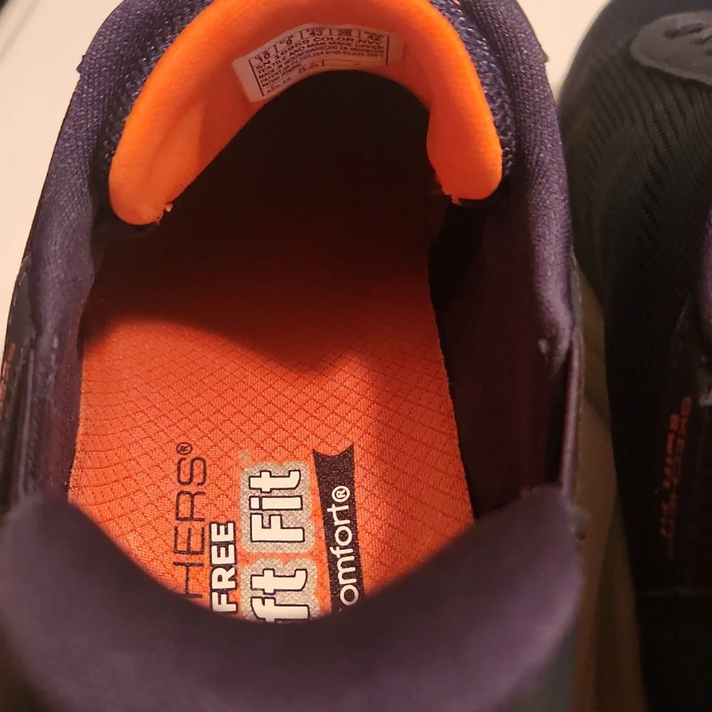 Skechers Men's Navy Athletic Shoes Slip On Size 10 - Picture 14 of 15